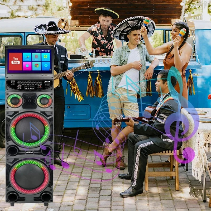 Karaoke inteligente portátil GD-1415 con altavoz inalámbrico