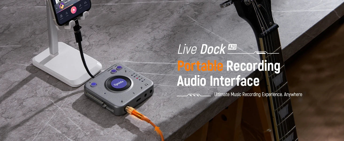 audio Synido Live Dock A20 para transmisión en vivo