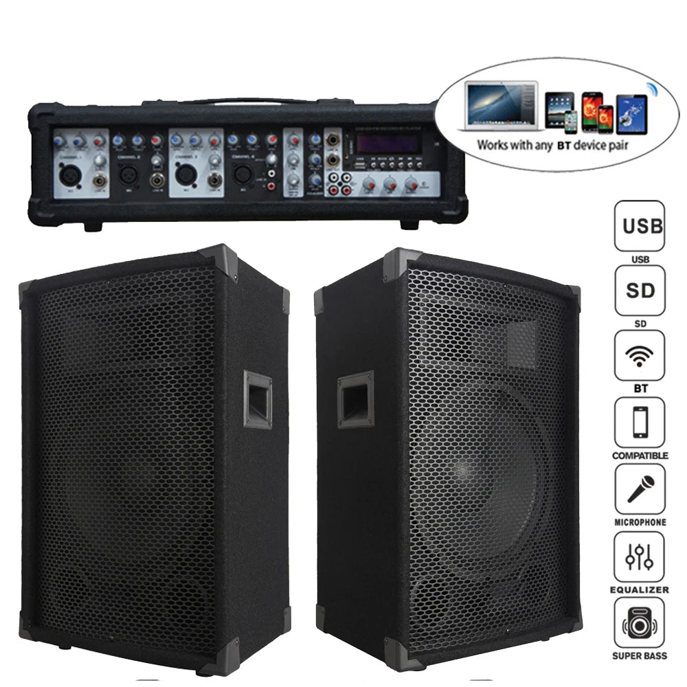 Sistema de altavoces PA con subwoofer de Audio profesional,