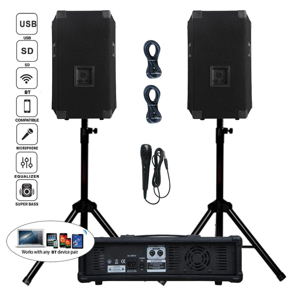 Sistema de altavoces PA con subwoofer de Audio profesional,