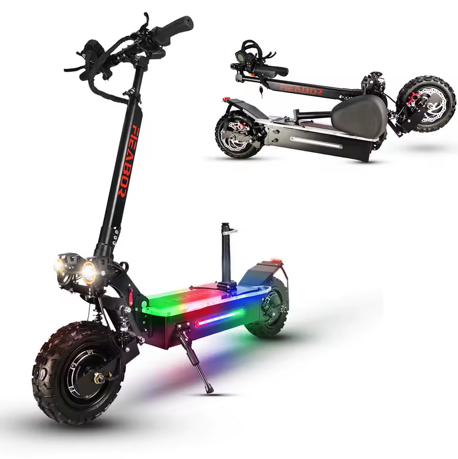 Scooter eléctrico de neumático ancho