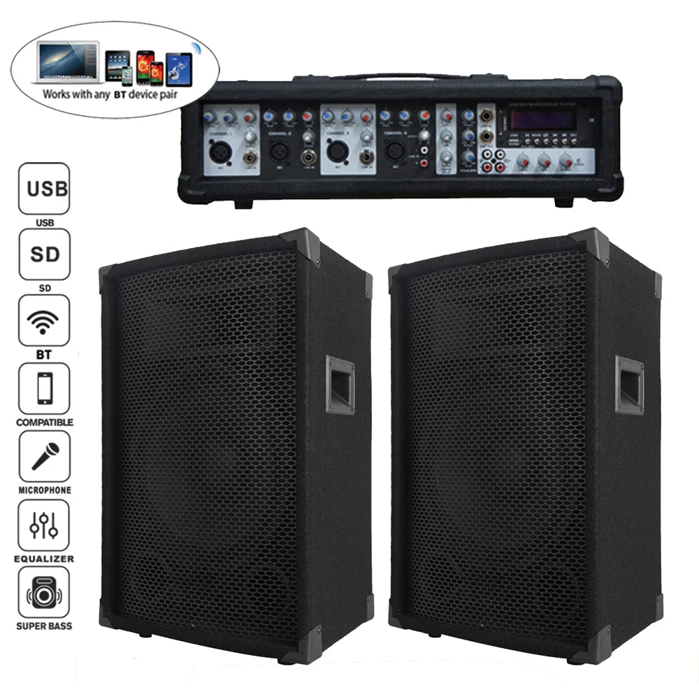 Sistema de altavoces PA con subwoofer de Audio profesional,