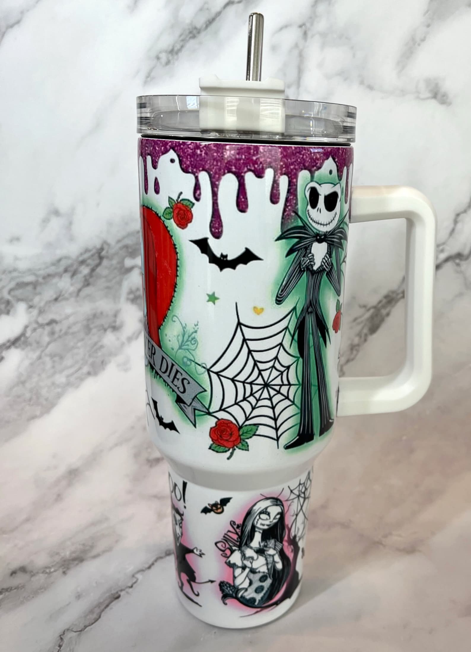 Pesadilla antes de Navidad, Jack Skellington y Sally, vaso de 40 oz